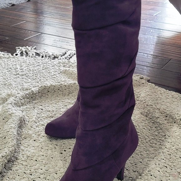 Miss Sixty purple suede boots - Picture 8 of 8